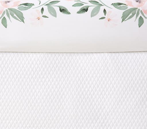 Купить Подзор для кроватки Meredith Matelasse Crib Skirt White в интернет-магазине roooms.ru