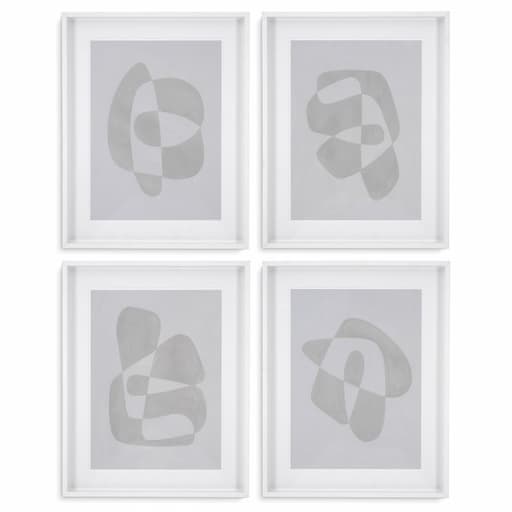 Купить Набор постеров Print Soft shape set of 4 в интернет-магазине roooms.ru