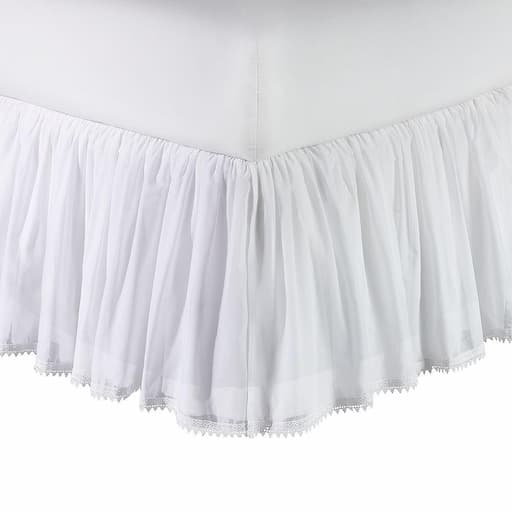 Купить Подзор для кроватки Bohemian Bed-Skirt 14" Twin White в интернет-магазине roooms.ru