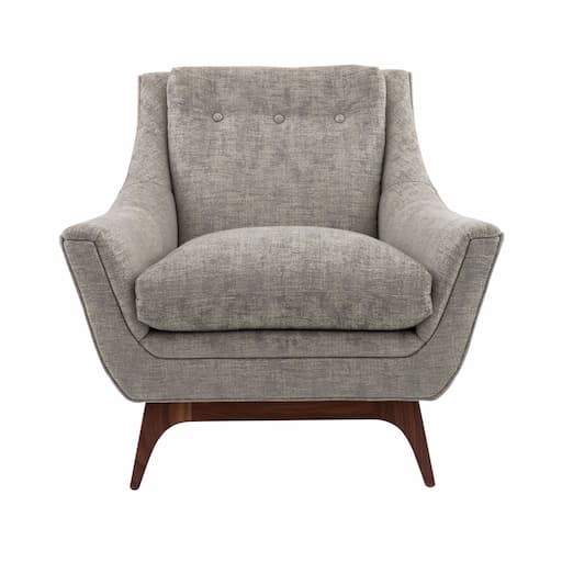 Купить Кресло Neptune Lounge Chair Oyster Jacquard Dark Walnut в интернет-магазине roooms.ru