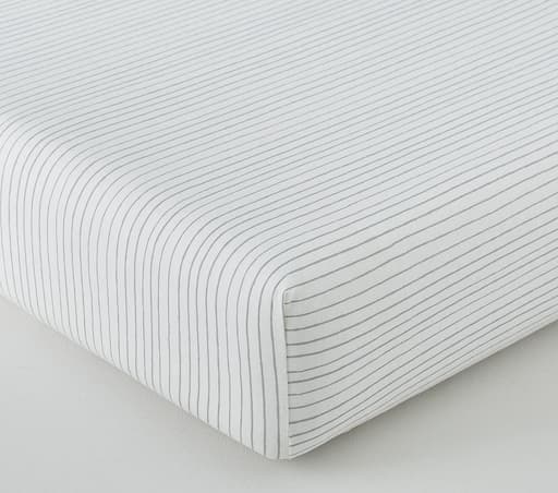 Купить Простыня  Organic Jersey Stripe Crib Fitted Sheet в интернет-магазине roooms.ru