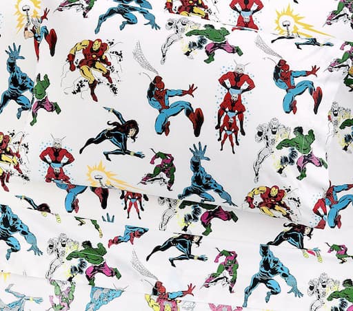 Купить Наволочка Glow-in-the-Dark Marvel Heroes Sheet Set & Pillowcases - Extra Pillowcase в интернет-магазине roooms.ru