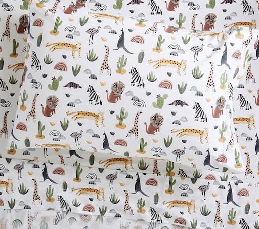 Купить Наволочка Organic Desert Friends Sheet Set - Extra Pillowcase в интернет-магазине roooms.ru