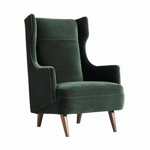 Купить Кресло Budelli Wing Chair Forest Velvet в интернет-магазине roooms.ru