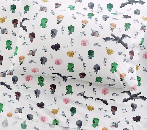 Купить Наволочка Minecraft™ Organic Sheet Set & Pillowcases - Extra Pillowcase в интернет-магазине roooms.ru