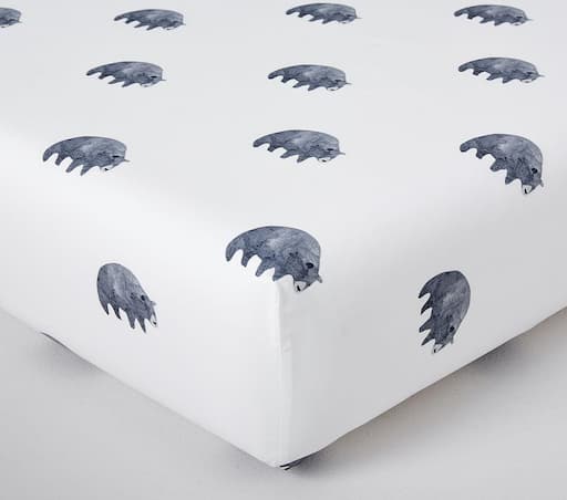 Купить Простыня  Organic Asher Bear Crib Fitted Sheet Crib Fitted Multi в интернет-магазине roooms.ru