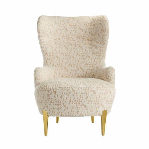 Купить Кресло Kirby Accent Chair Facet Cream Chenille в интернет-магазине roooms.ru