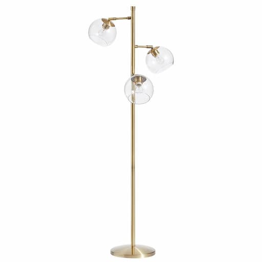 Купить Торшер Glass Spotlight Floor Lamp Clear / Gold в интернет-магазине roooms.ru