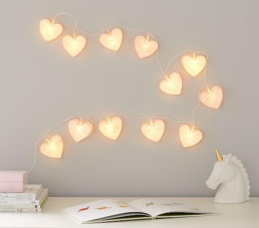 Купить Детская гирлянда Paper Mache Heart String Lights в интернет-магазине roooms.ru