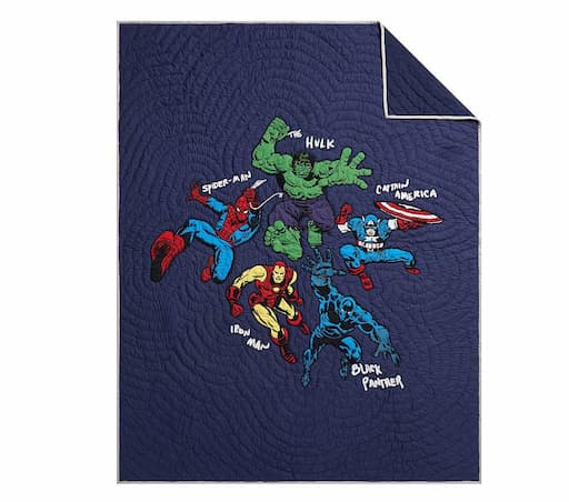 Купить Стеганое покрывало  Marvel Heroes Toddler Quilt Navy Multi в интернет-магазине roooms.ru