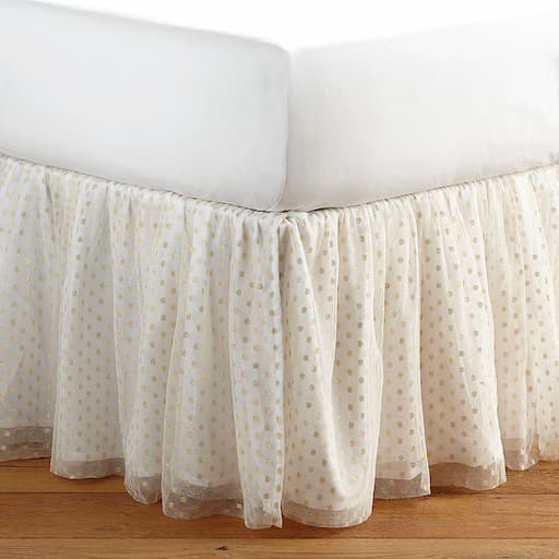 Купить Подзор для кроватки The Emily & Meritt Tulle Tutu Bedskirt Twin Gold в интернет-магазине roooms.ru