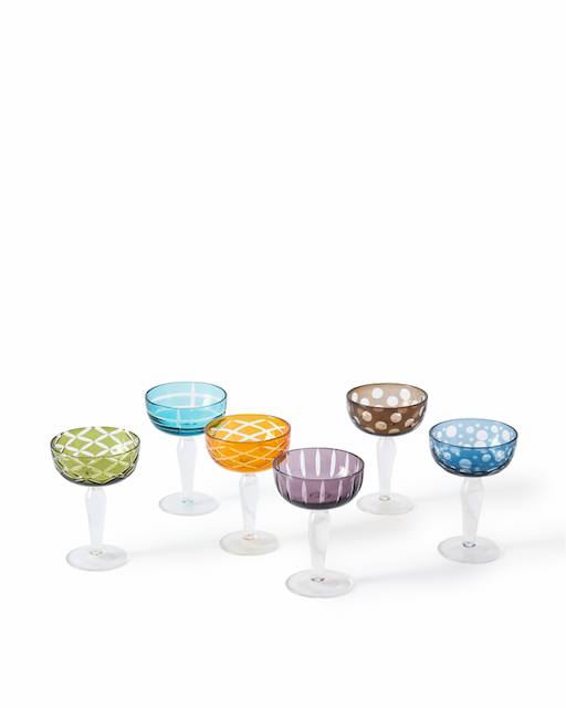 Купить Набор стаканов Multicolour Cuttings Coupe Glasses в интернет-магазине roooms.ru