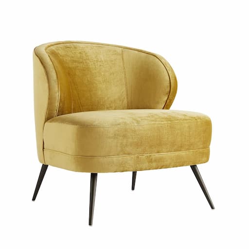 Купить Кресло Kitts Chair Marigold Velvet в интернет-магазине roooms.ru