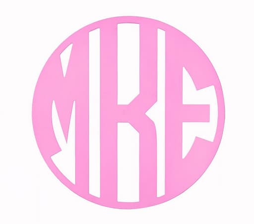 Купить Буквы Boy Block Circle Monogram Bright pink в интернет-магазине roooms.ru