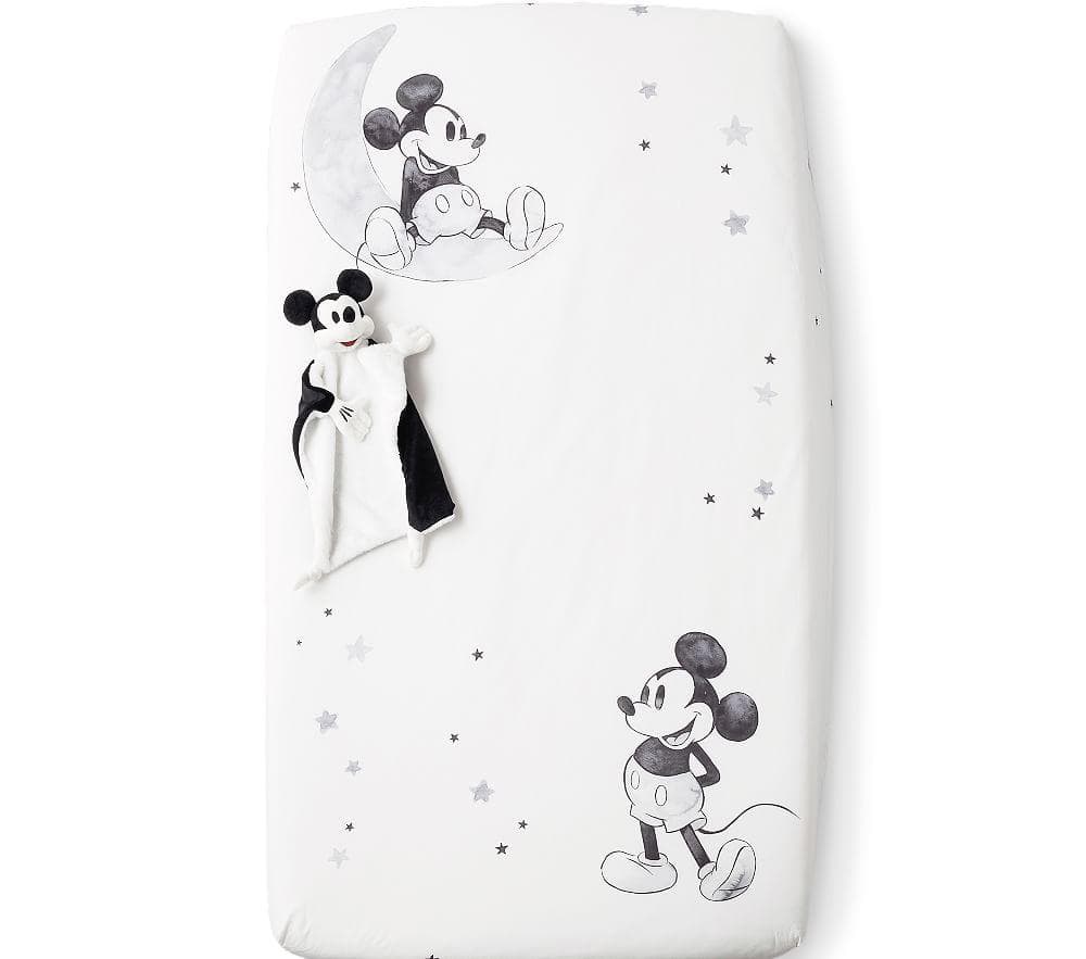 Купить Простыня  Disney Mickey Mouse Organic Picture Perfect Crib Fitted Sheet Multi в интернет-магазине roooms.ru