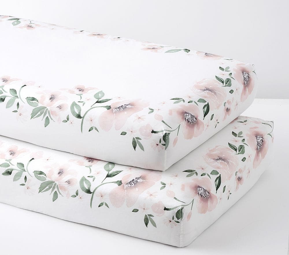 Купить Набор простыней Picture Perfect Meredith Crib Fitted Sheet Set of 2 Blush в интернет-магазине roooms.ru