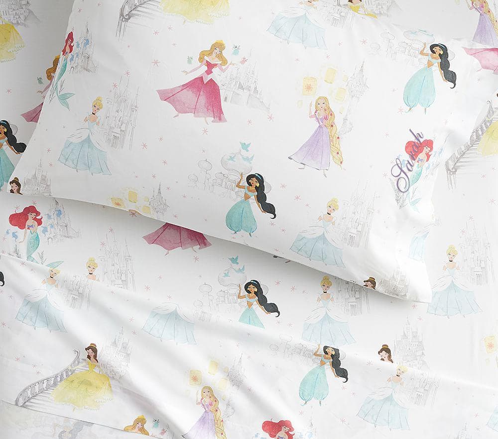Купить Набор простыней Disney Princess Castles Organic Sheet Set & Pillowcases - Sheeting Set в интернет-магазине roooms.ru