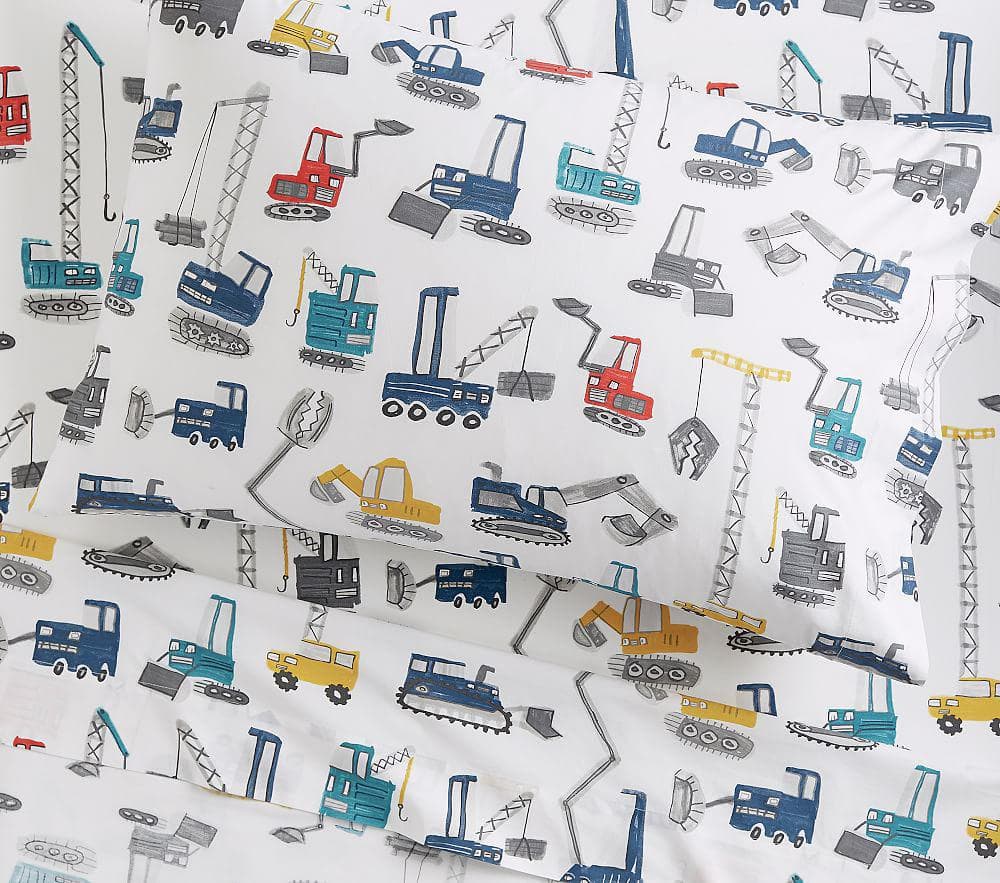 Купить Наволочка Jax Construction Organic Toddler Sheet Set & Pillowcase - Sheet Set в интернет-магазине roooms.ru