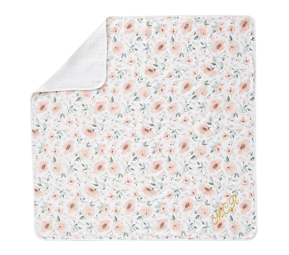 Купить Одеяло Muslin Meredith Baby Blanket 47x47 in Blush Multi в интернет-магазине roooms.ru