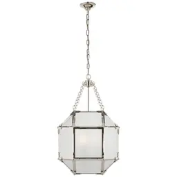 Polished Nickel Frosted Glass