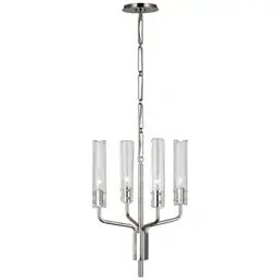 Polished Nickel Clear Glass