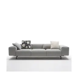 116in. - 3 Seater Sofa,Blue/White Houndstooth