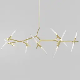 Brushed Brass,Angle Cut Glass