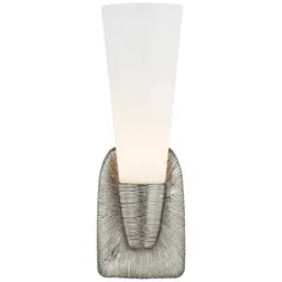 Polished Nickel White Glass