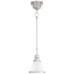 Polished Nickel White Enamel