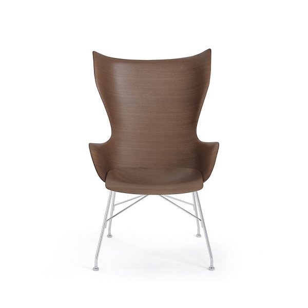 Veneer Dark Wood with Chrome