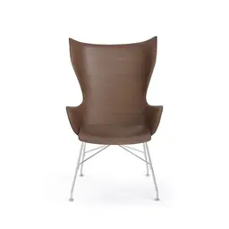 Veneer Dark Wood with Chrome