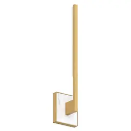 Natural Brass/White Marble 20" Integrated LED 90 CRI 3000K 120V