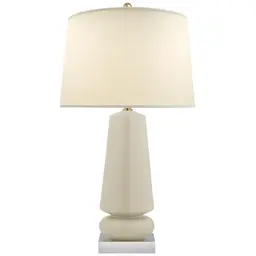 Coconut Porcelain 17" x 20" x 13" Natural Percale