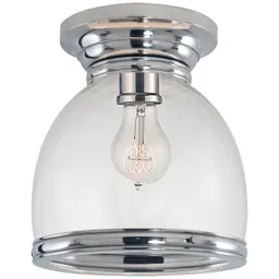 Polished Nickel Clear Glass