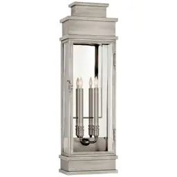 Antique Nickel Clear Glass