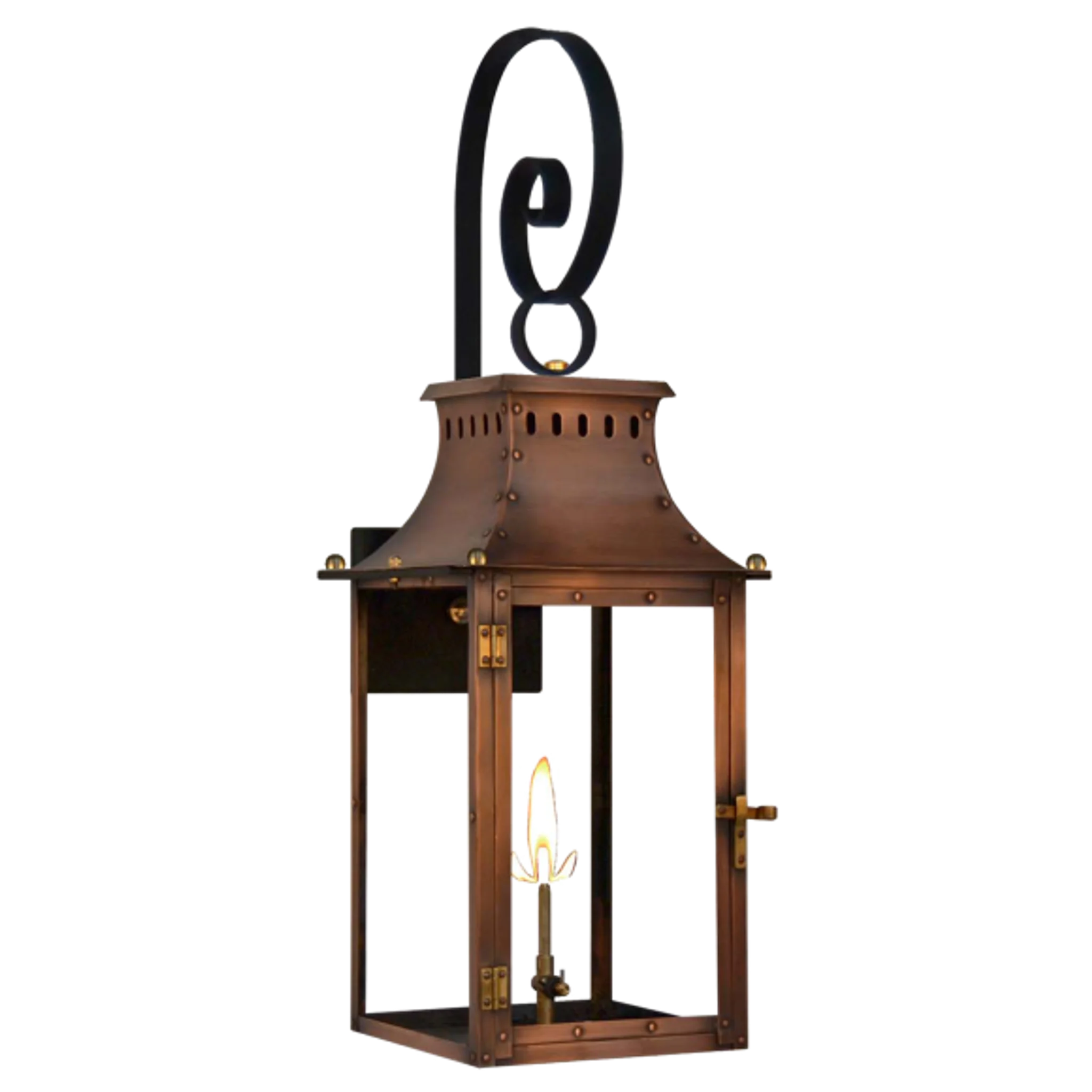 Купить Уличное бра Market Street 21" Top Scroll Wall Lantern в интернет-магазине roooms.ru