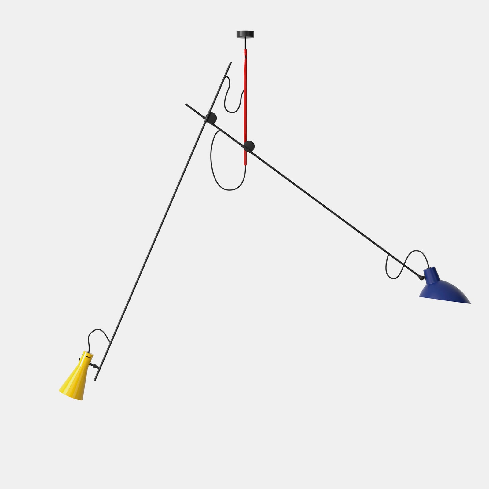 Mondrian Structure, Blue and Yellow Reflectors