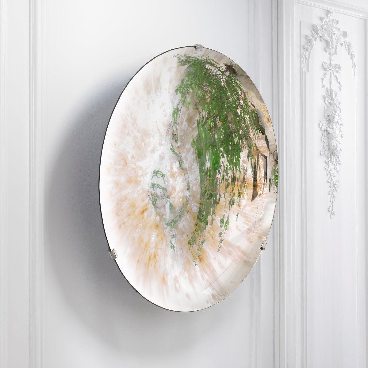 concave mirror glass | antique gold S