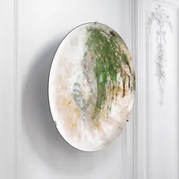 concave mirror glass | antique gold S
