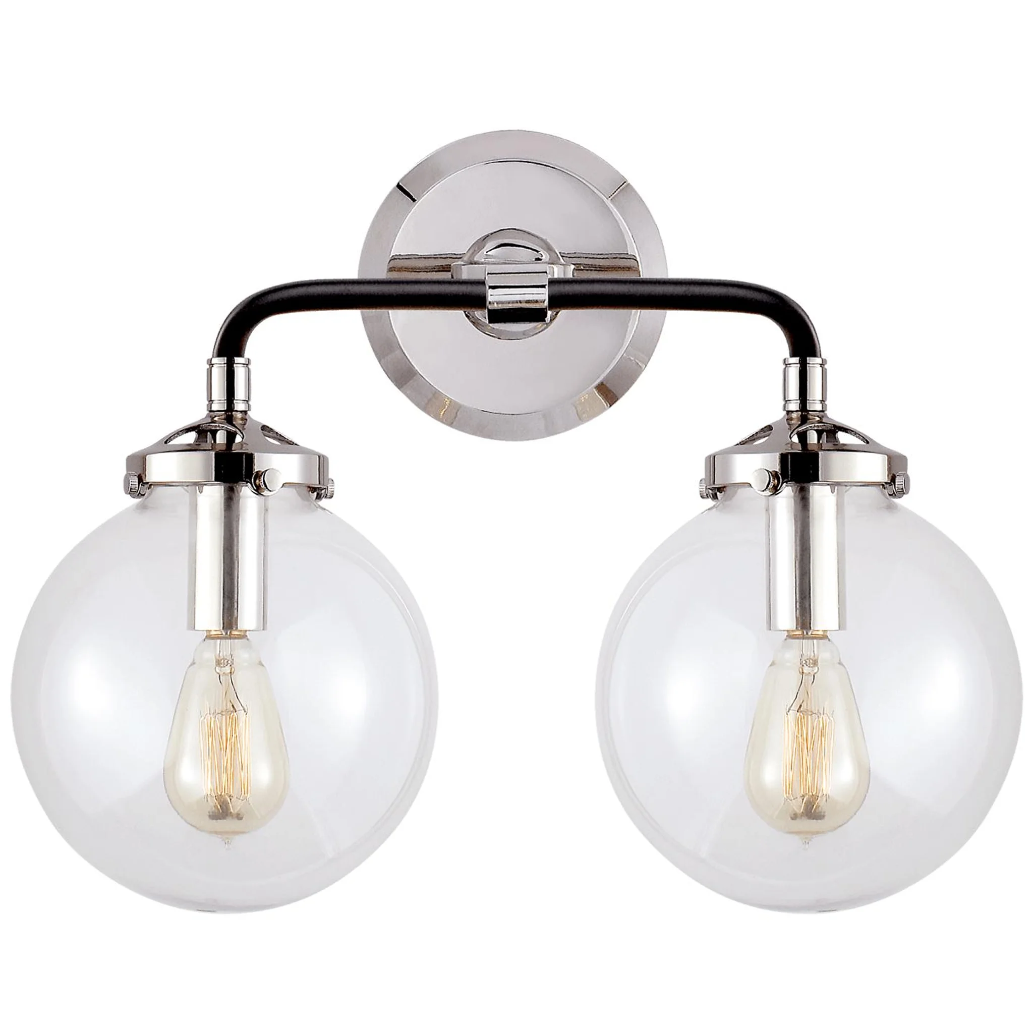 Купить Бра Bistro Double Light Curved Sconce в интернет-магазине roooms.ru