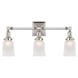 Polished Nickel Frosted Glass