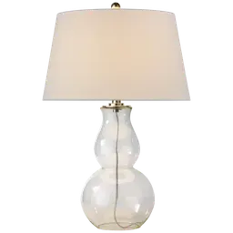 Clear Glass 15" x 19" x 12" Linen