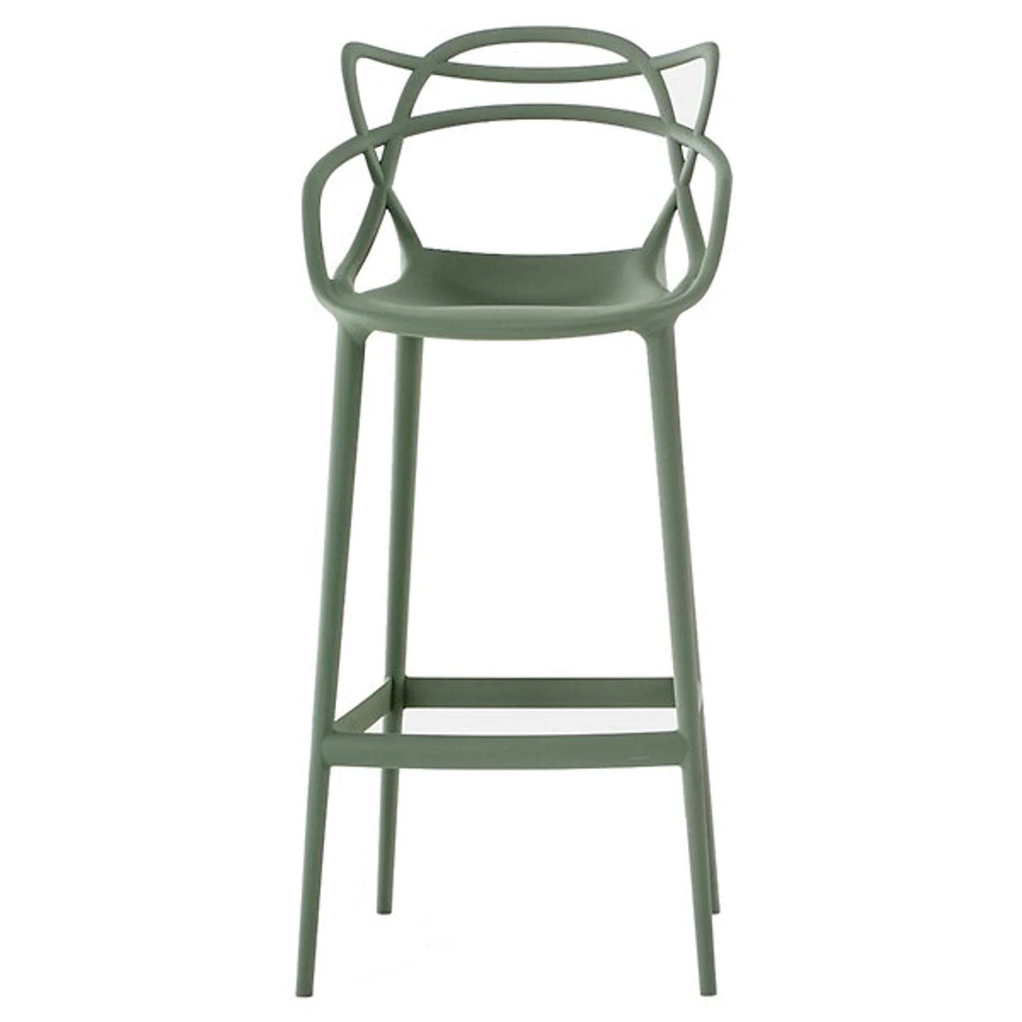 Купить Стул без подлокотника Masters Stool by Kartell (Bar/Sage Green) - OPEN BOX RETURN в интернет-магазине roooms.ru