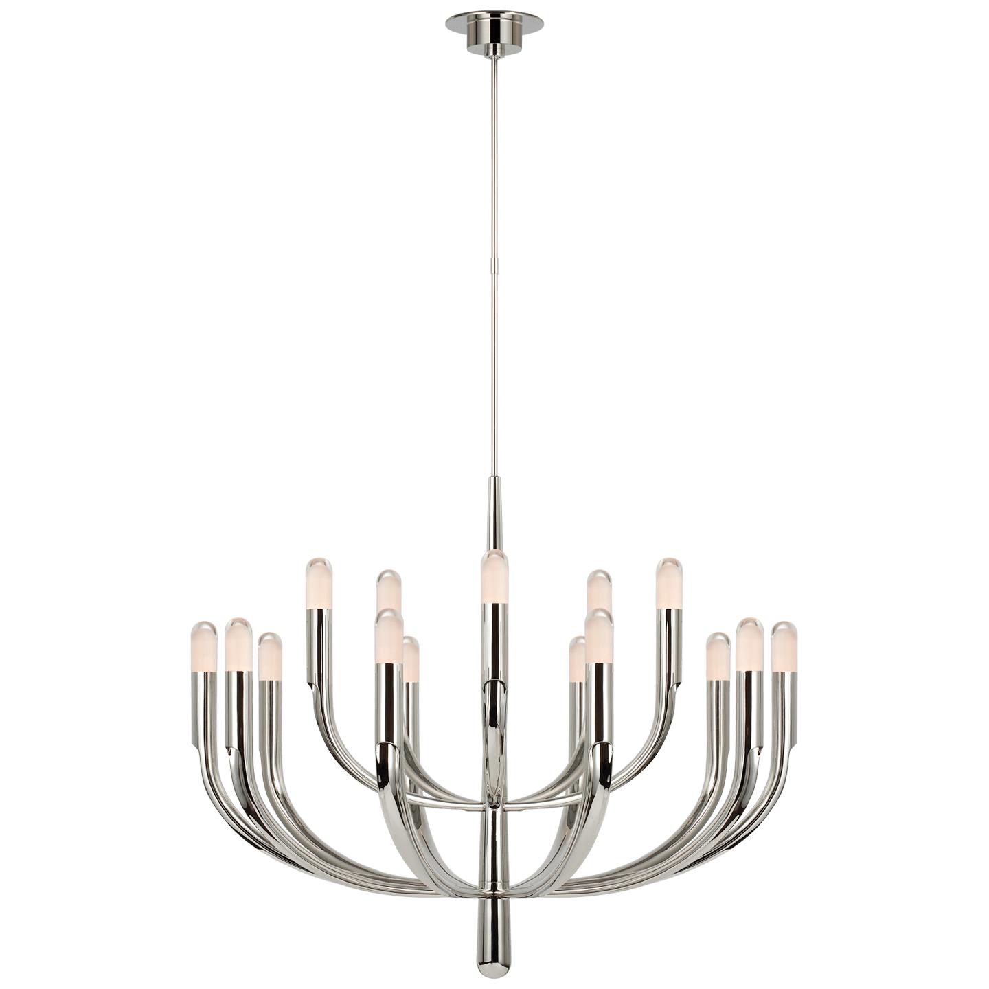 Polished Nickel Clear Glass