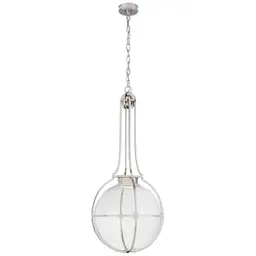 Polished Nickel Clear Glass