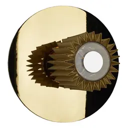 Medium,Gold with Gold, 1 (Not Included)