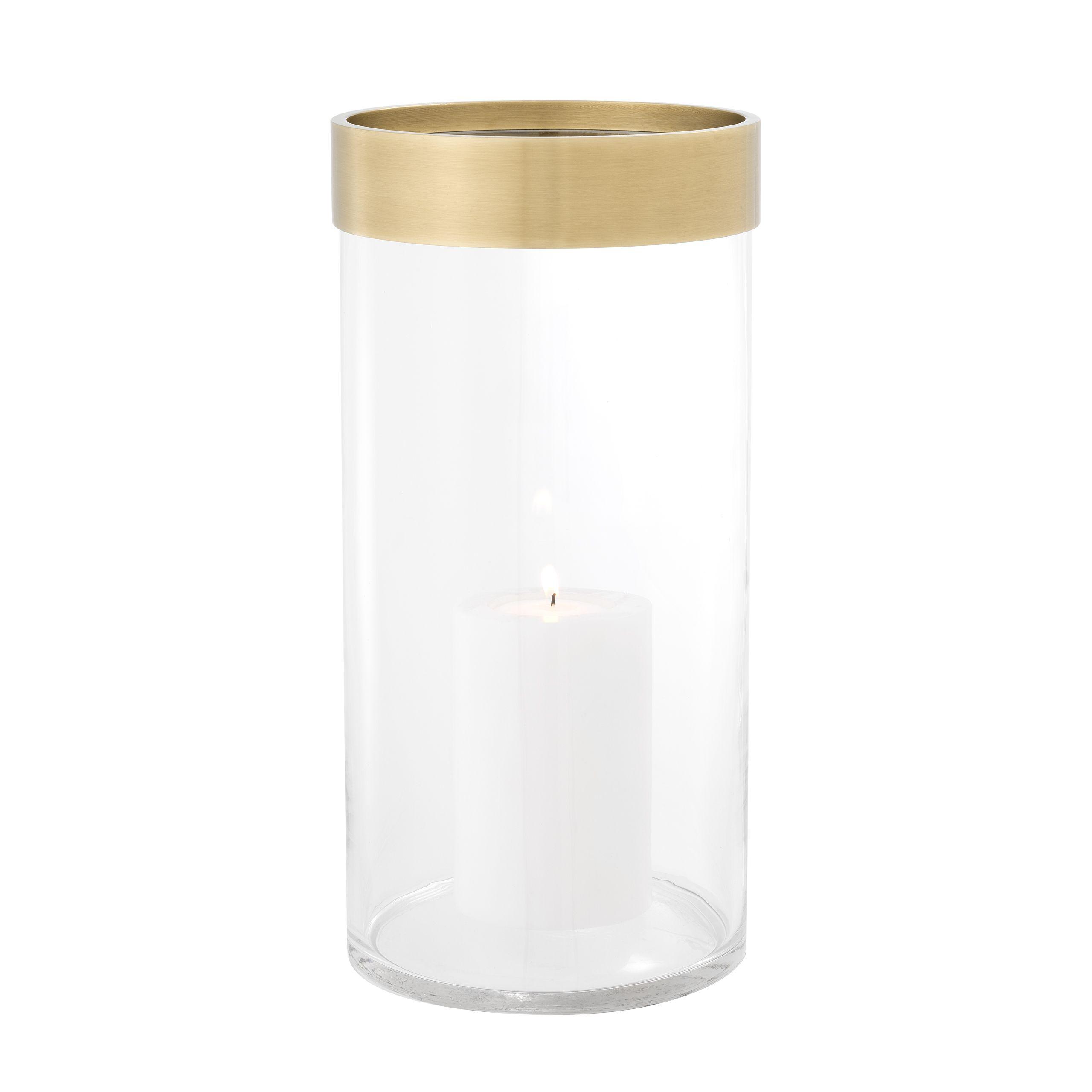 clear glass | antique brass finish L