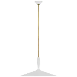 Hand-Rubbed Antique Brass Matte White