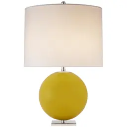 Yellow 16" x 16" x 12" Cream Linen