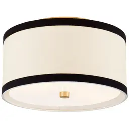 Gild Cream Linen with Black Linen Trim